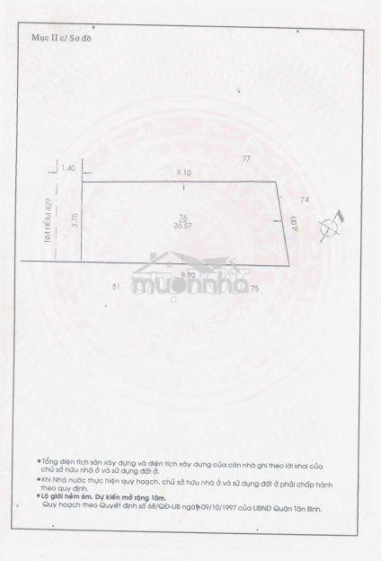 Cần cho thuê gâp nguyên căn hẻm cụt xe hơi - 3