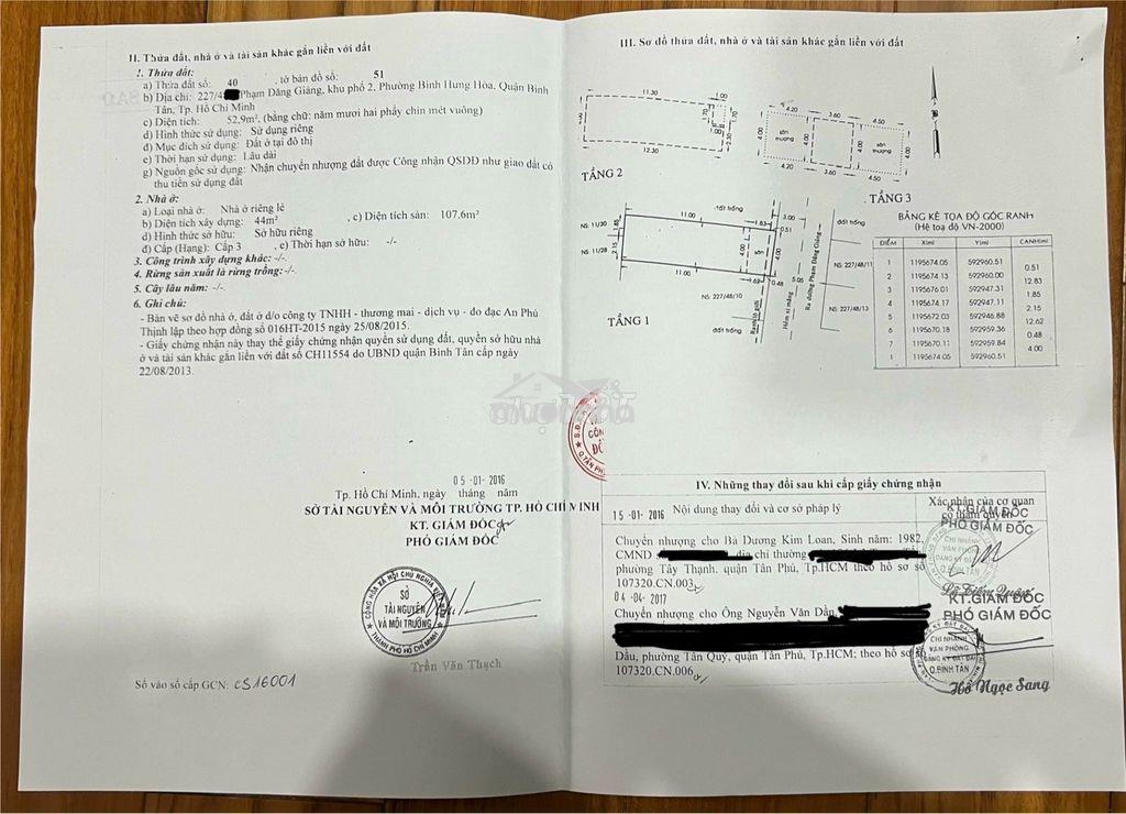 Nhà bán chính chủ 227/ phạm đăng giảng, p. bhh, q. bình tân, tp. hcm - 2