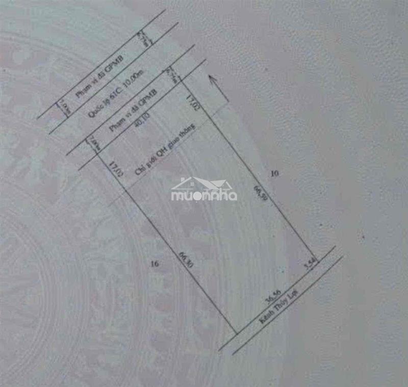 🏠Bán 3.346m²(ngang 40m) mt ql61c – đối diện kcn tân hoà – 1.3 tỷ/công.