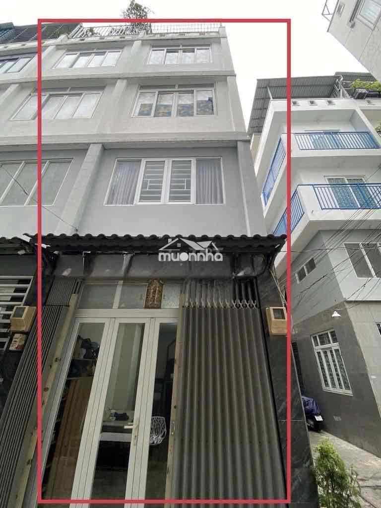 Nhà 1 trệt 3 lầu sân thượng 3pn 3wc hẻm đường bùi văn ba