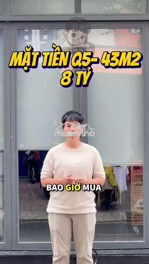 Bán nhà mặt tiền lê hồng phong, quận 5 - 8 tỷ