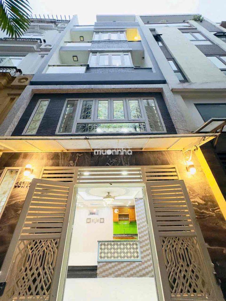 Nhỉnh 8 tỷ - hxh chu văn an, p.12 bình thạnh – 5 tầng btct – 40m²  dt: - 2
