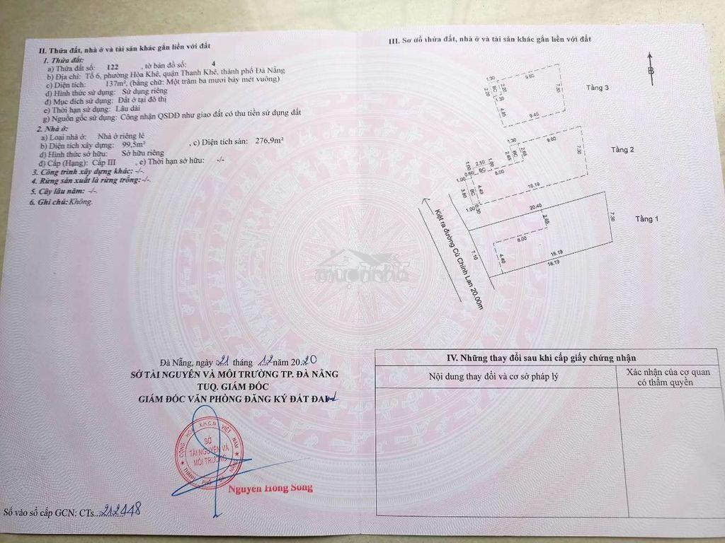 Nhà k5/11 cù chính lan 3 mê  ngang 7m kiêt 5m5 thông 2 chiều sân  oto - 3
