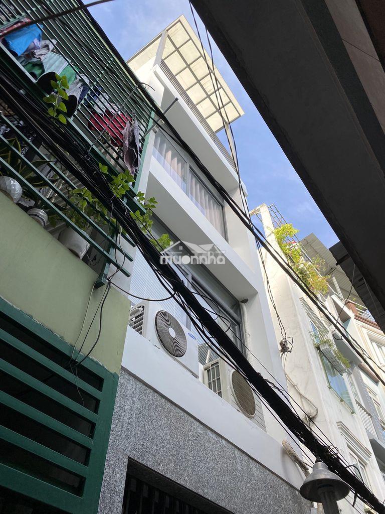 Nhà hẻm 60 lê thị riêng, q1: 3.2m x 11m, 3 lầu, 5pn, 3wc, thông btxuân