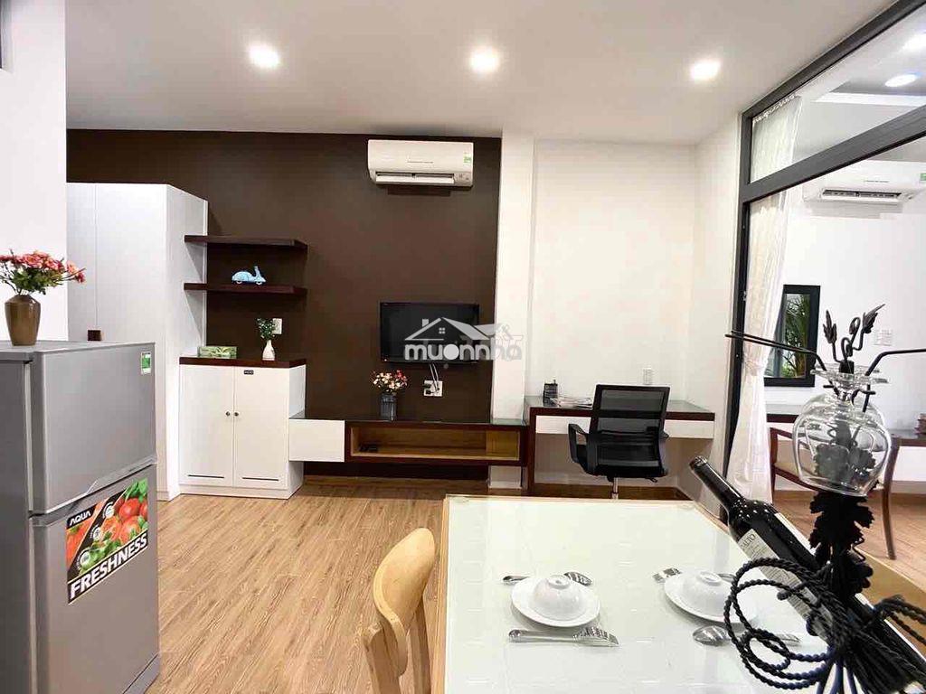 Cho thuê căn hộ 1pn tách bếp - có ban công - rộng 35m2 - hoàng sa q3 - 4