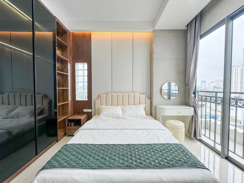 Căn hộ 1pn ban công tách bếp đi bộ tới đại học hutech, ngoại thương, gtvt, đường d5, nguyễn gia trí, ngã tư hàng xanh - 2