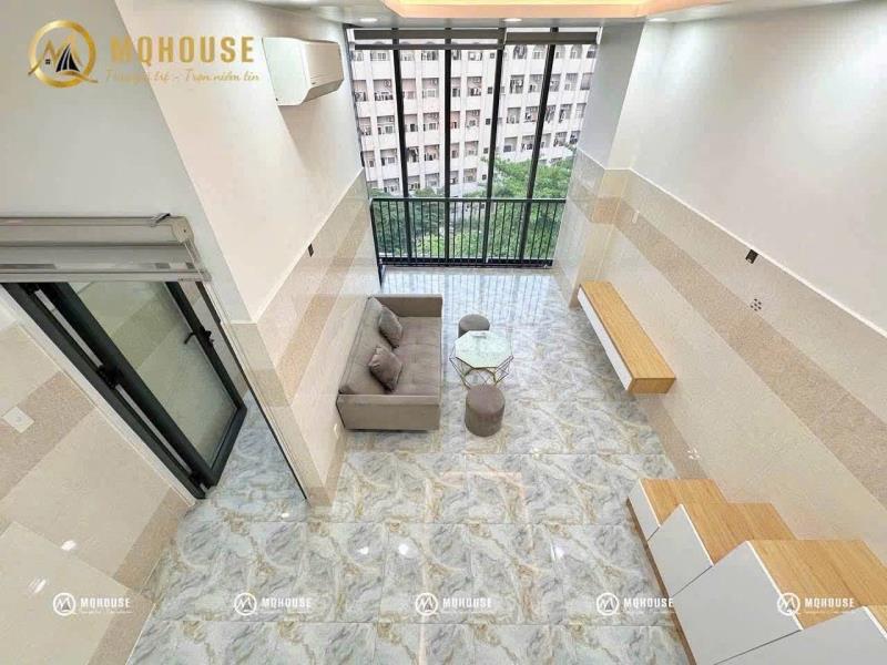 Cc mini cho thuê duplex siêu rộng - view kính full nội thất ngay đại học văn hiến