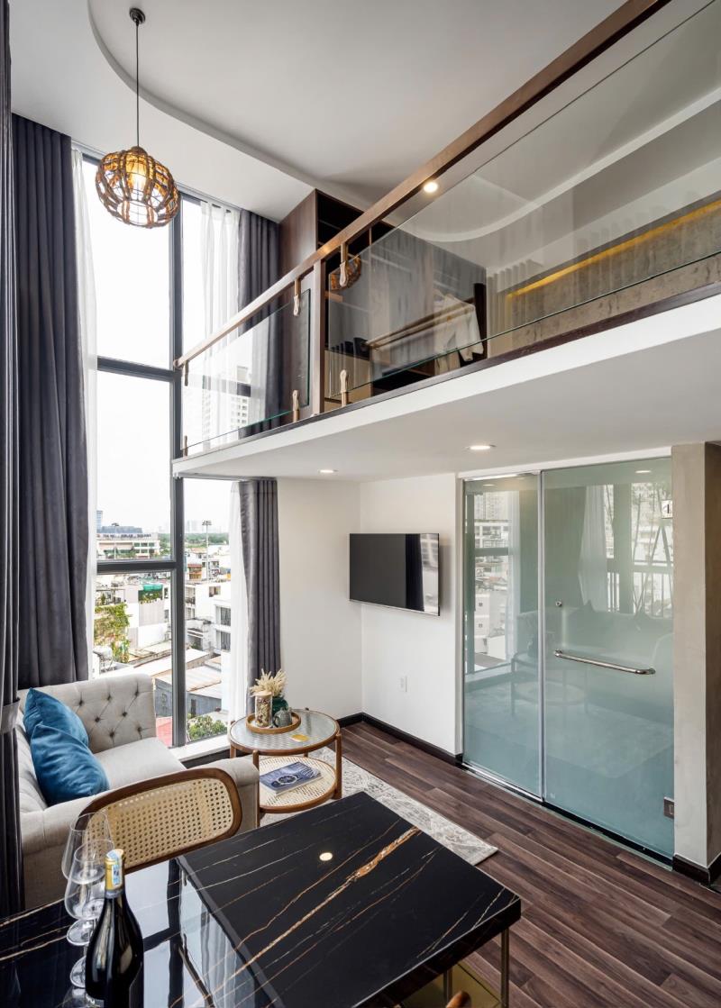 Duplex ban công, thang máy, hầm xe, gym, hồ bơi, nhà hàng gần dinh độc lập, công viên tao đàn, bến thành quận 1