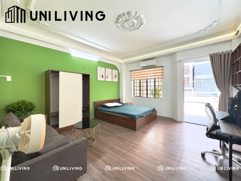 1pn - nơ trang long, bình thạnh - ban công, tách bếp, cửa vân tay