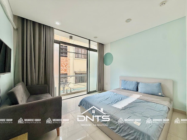 Cho thuê căn hộ 1pn balcony - thang máy - chợ tân định - đh isb - mở - cv lê văn tám