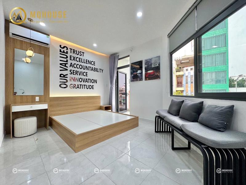 Studio tách bếp ban công | rộng 40m2 | gần chợ tân hương - 2