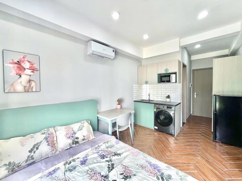Cho thuê căn hộ balcony - thang máy - chợ bà chiểu - đh văn lang - hutech - hồng bàng - uef  - 2