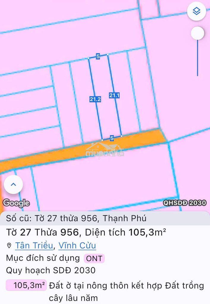 Bán gấp đất sổ riêng thổ cư 100% ngay trường tiểu học thạnh phú - 4