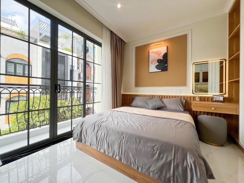 Căn hộ studio bancol mới xây full nội thất ngay ngã tư bảy hiền - 3