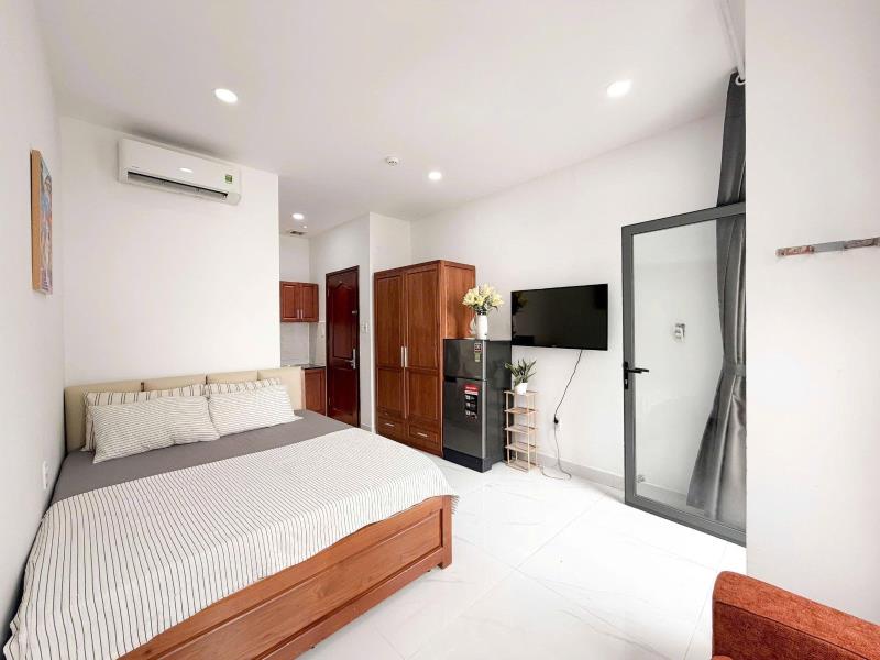 Chdv studio ban công/cửa sổ full nội thất - gần vhu, tiện qua tân bình, gò vấp - 3