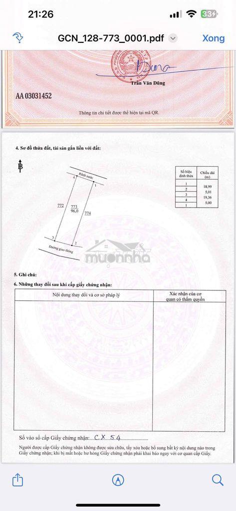 Cần bán gấp lô đất tái định cư tân phong nay thuộc phường tân triểu - 4