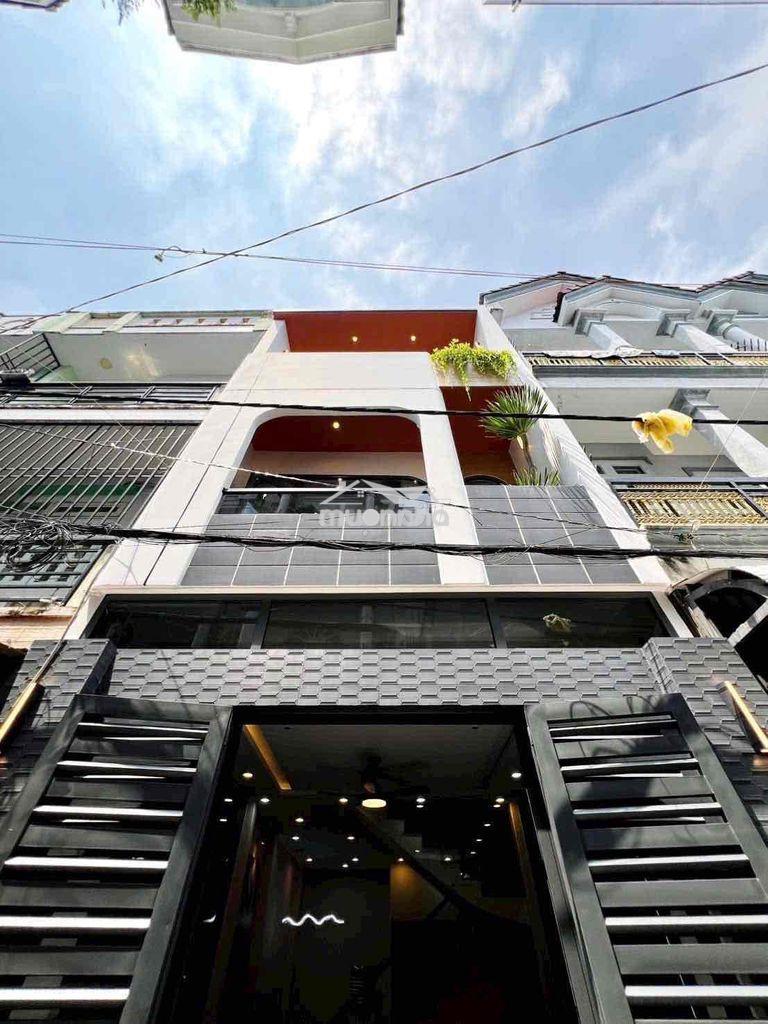 Nhà 4 tầng có nội thất, hẻm xe tải, hiệp thành 13 (chợ hiệp thành),