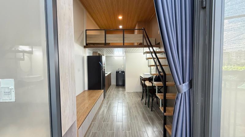 Cho thuê căn hộ duplex ban công, máy giặt riêng phòng mới tinh gần lotte, tdtu đi bộ qua 5ph