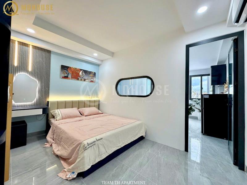 Cho thuê căn hộ 1 phòng ngủ  bùi đình túy – ban công – thang máy - 2