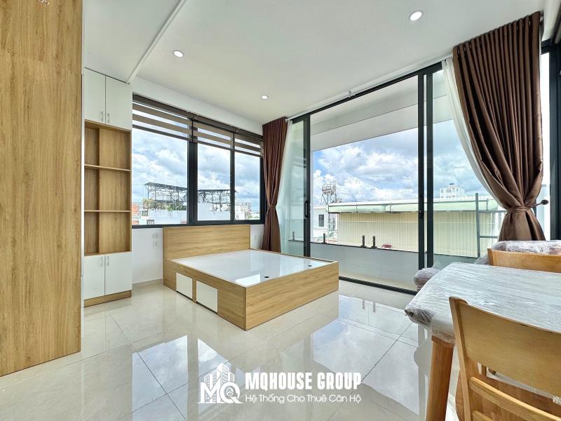 Studio - penthouse bancol mới 100% | full nội thất và máy giặt riêng | ngay thoại ngọc hầu