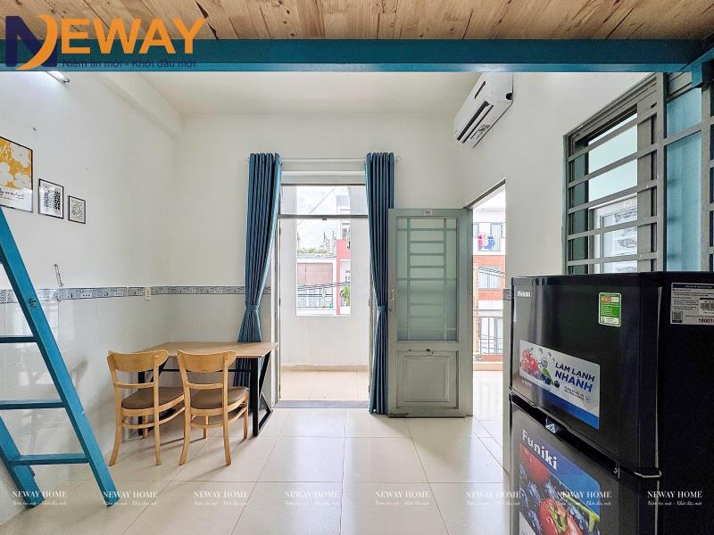 Duplex bancon thoáng mát | full nội thất | đh công thương & đh văn hiến - aeonmall | giá 4tr7
