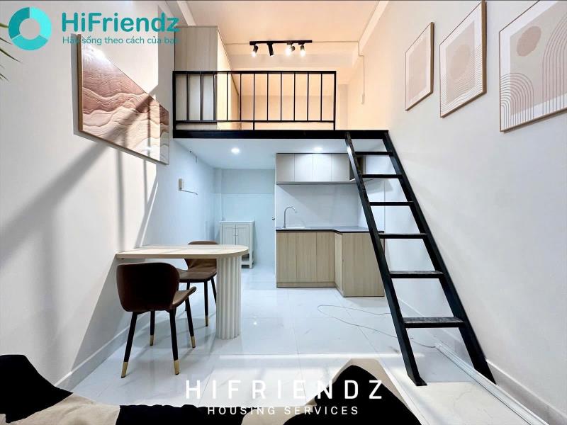 Duplex gác cao 2m | full nội thất | vhu & huit | giá 5tr5