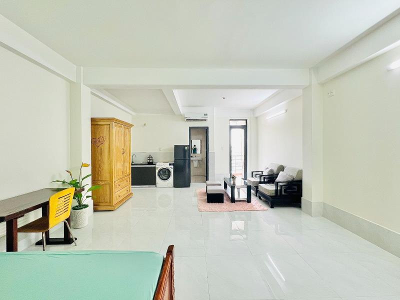 Phòng studio full nội thất bancon cửa sổ to ngay cộng hòa gần vincom cộng hòa gần chợ hoàng hoa thám - 2