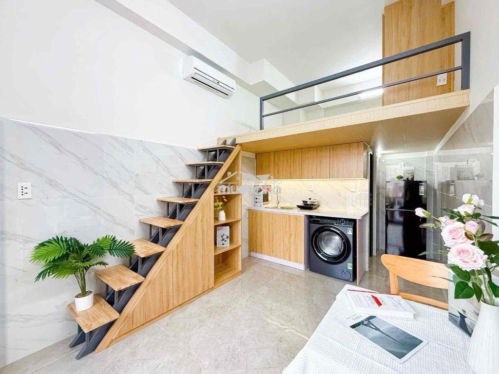 Khai trương duplex ban công - full nội thất - cách huflit 2p đi xe - 2