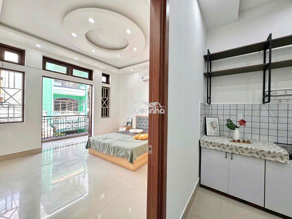 Căn hộ 1 phòng ngủ ban công - gần aeon , gò dầu - nhà mới nội thất new - 3