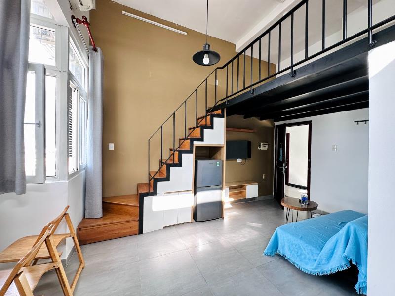 Căn hộ dịch vụ duplex - ban công mini - lý phục man quận 7 full nội thất giá rẻ - 2