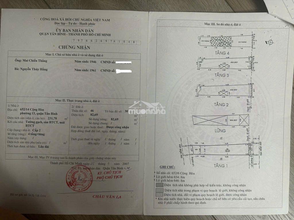 Bán nhà hxh 4 tầng đang cho thuê chdv khu vực trường chinh-cộng hòa - 2