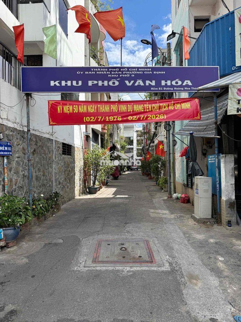 Xe hơi vào nhà hẻm 81 hoàng hoa thám 6x20m 4l hoàn công đủ chỉ 13.2 ty