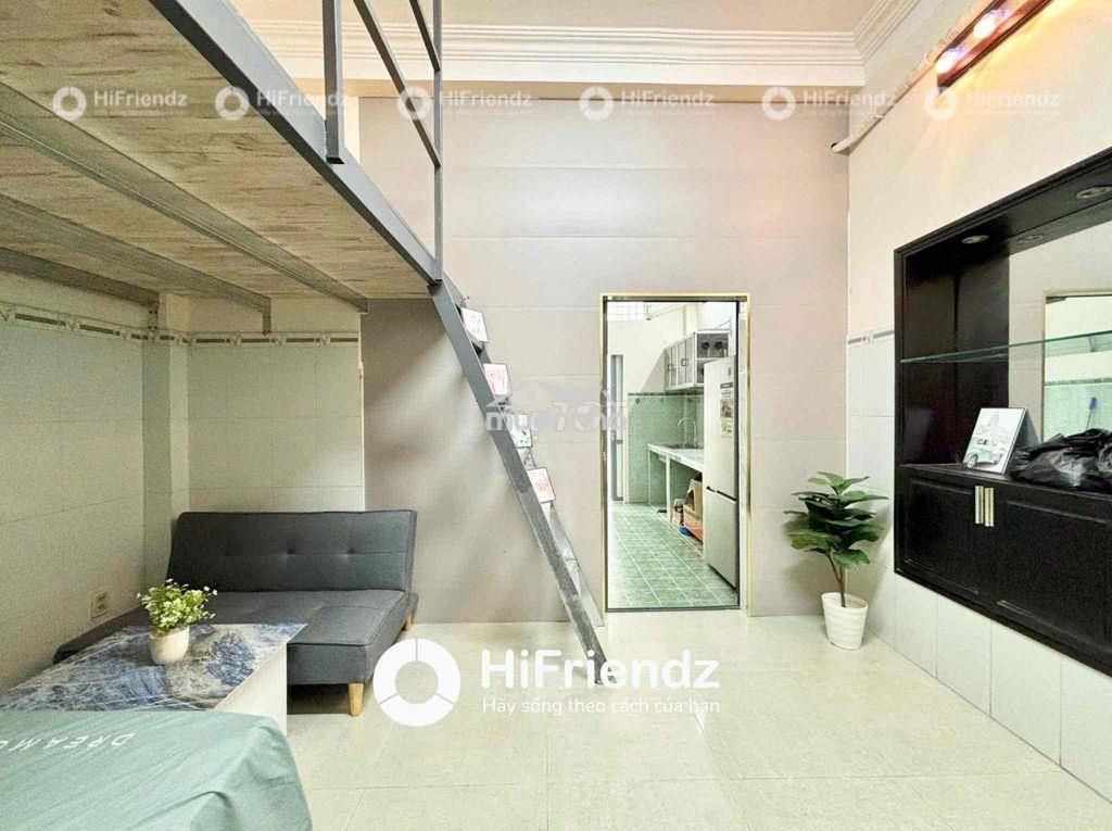 Phòng gác chia 2 không gian ngủ rộng 50m2 có ban công tách bếp - 4
