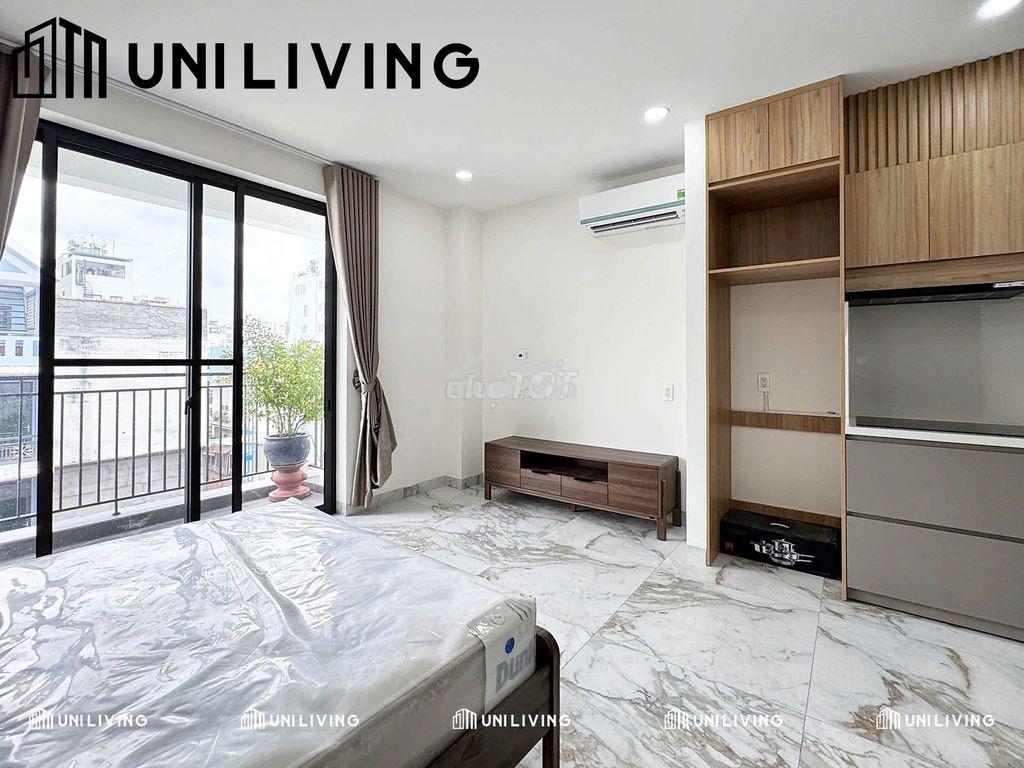 Studio ban công cửa sổ nhà mới xây, nội thất cao cấp gần q1 - 4