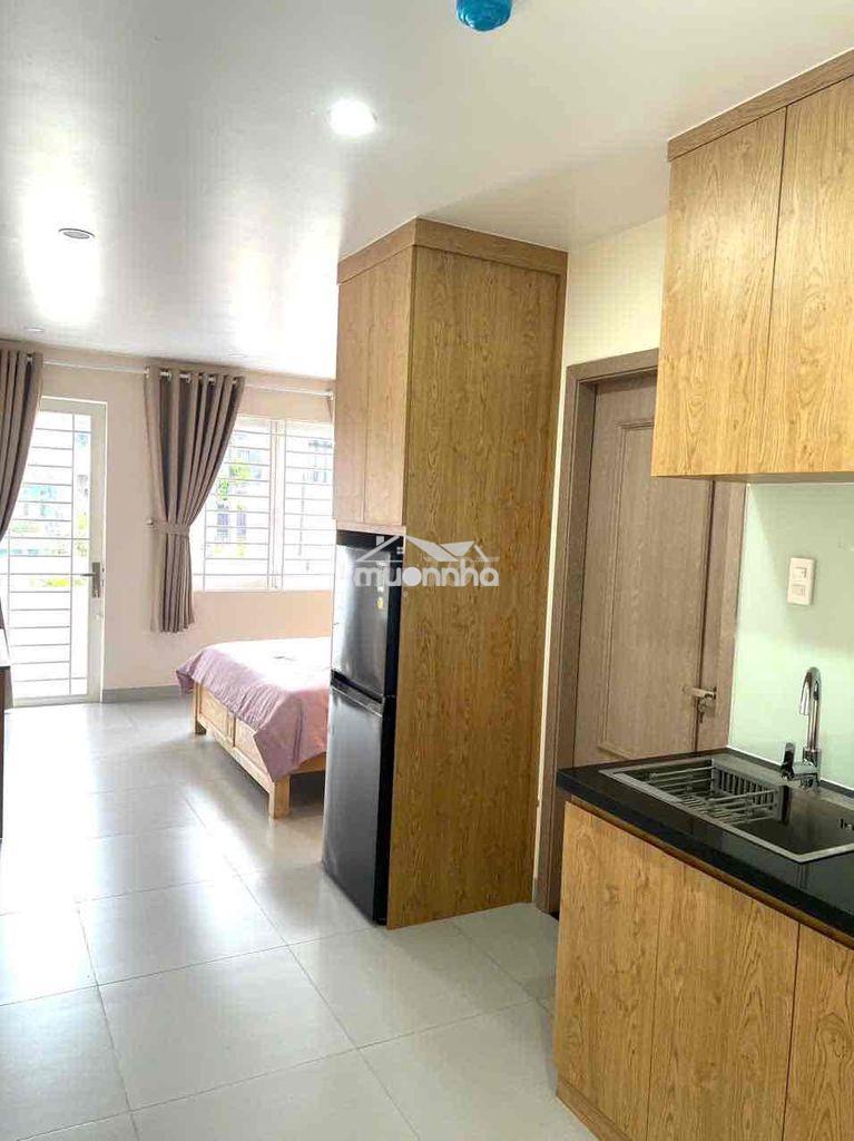 Studio quận 1 25-30m² full nội thất, ban công, thang máy