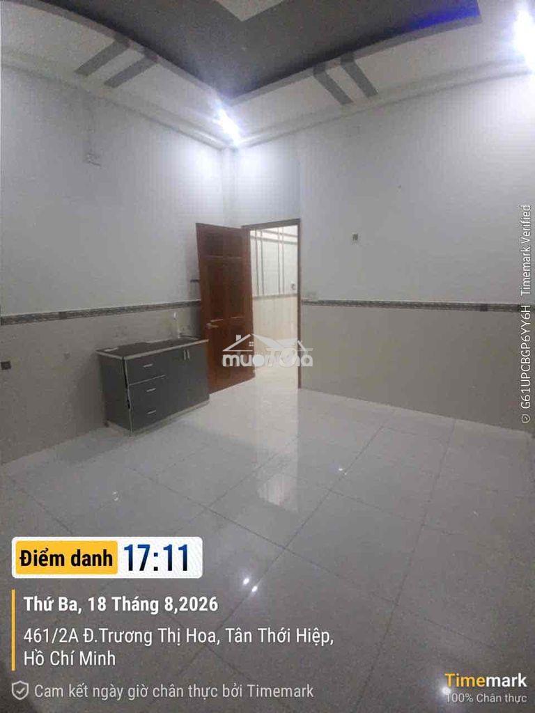 Cho thuê phòng trọ full nội thất, trương thị hoa, gần bệnh viện q12