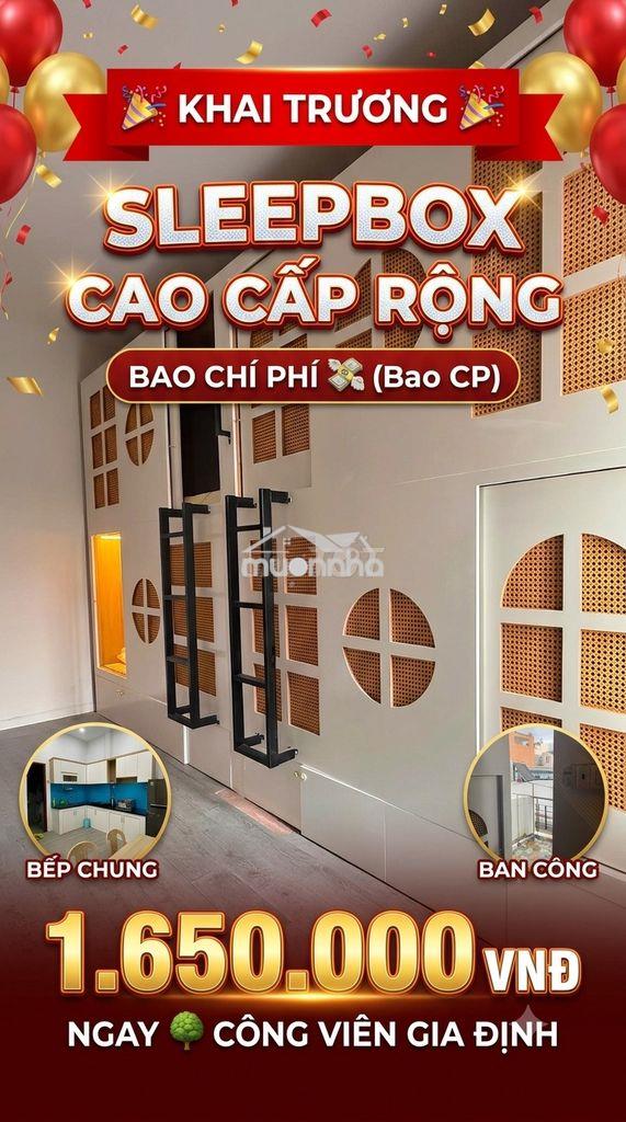 Khai trương sleepbox nam - lầu 1 - an ninh - ngay lotter mart gò vấp