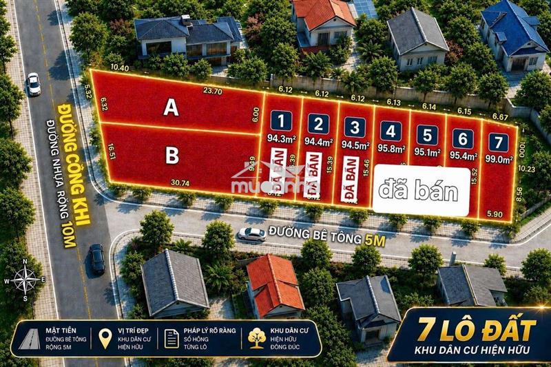 Đất xây vila mi ni siêu víp,bà điểm, hướng đi vĩnh lộc
