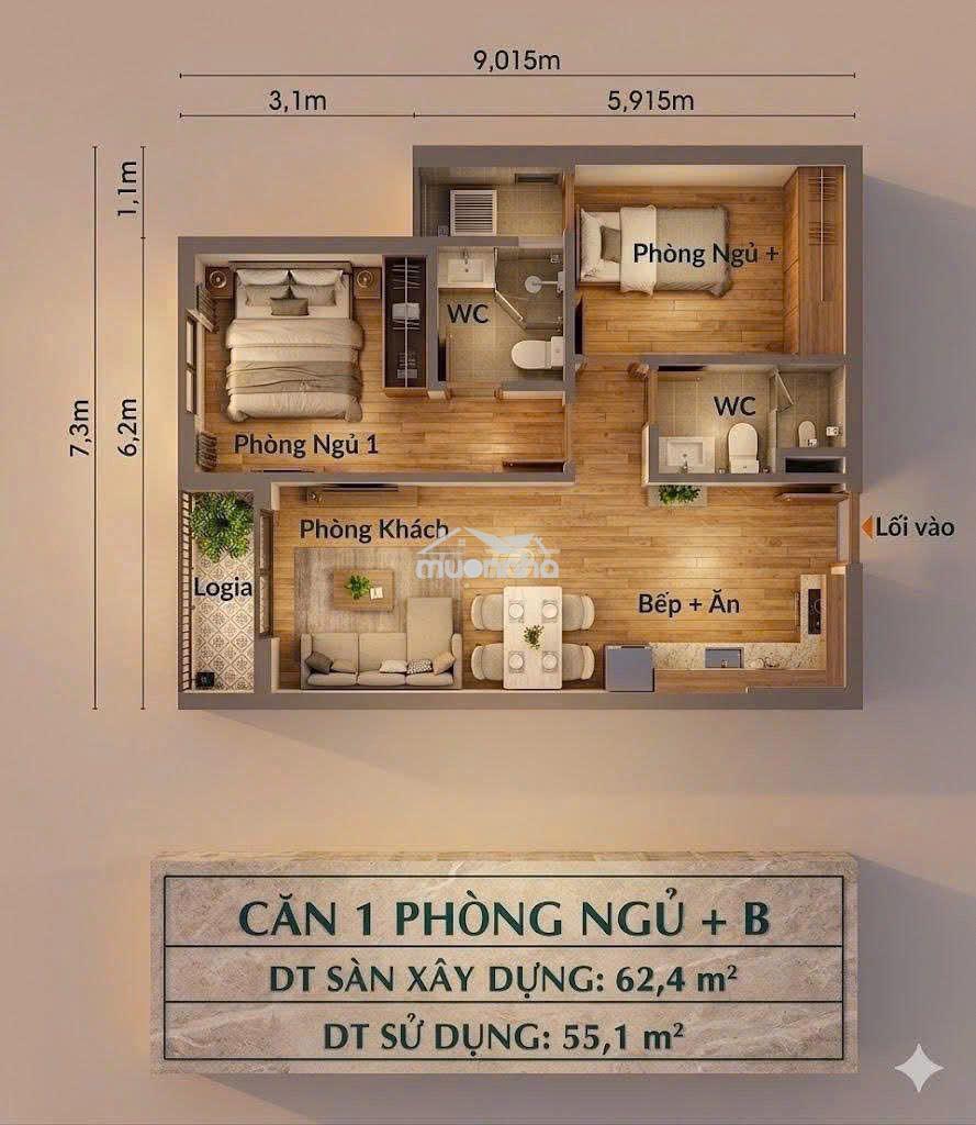 Nhà ở xã hội tại biên hoà. lãi suất cố định 5,4% năm. giá chỉ từ 250tr - 4