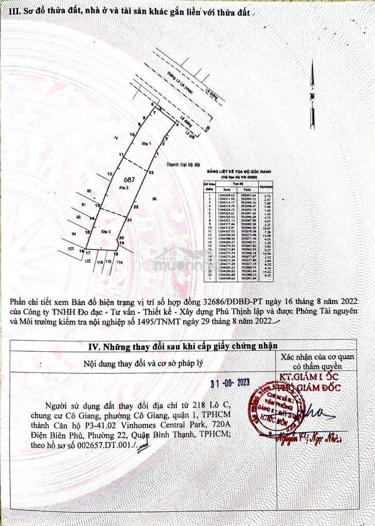 Tòa nhà mt đg lê lợi, dt 11x50, xây đc 8 tầng,thổ cư 100%, 543m2. - 3