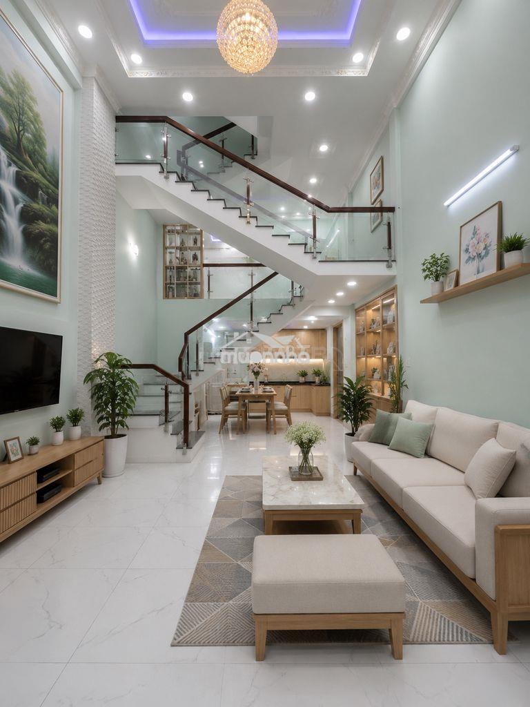 Nhà bán 46m2, cách dương thị mười 100m, hẻm nhựa 6m, 4 lầu, shr. - 3