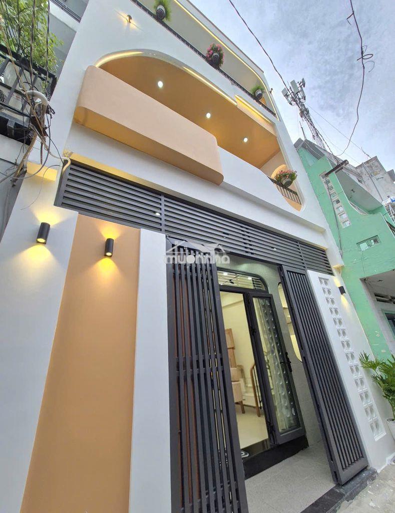 Nhà đẹp gần phan xích long phú nhuận, 3tầng 4pn(có pn trệt)48m2, 7.45t