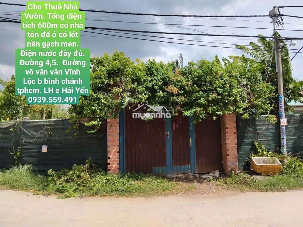 Nhà vườn 600m có nhà điện nước nhà nước  đường võ văn vân vĩnh lộc b  - 2
