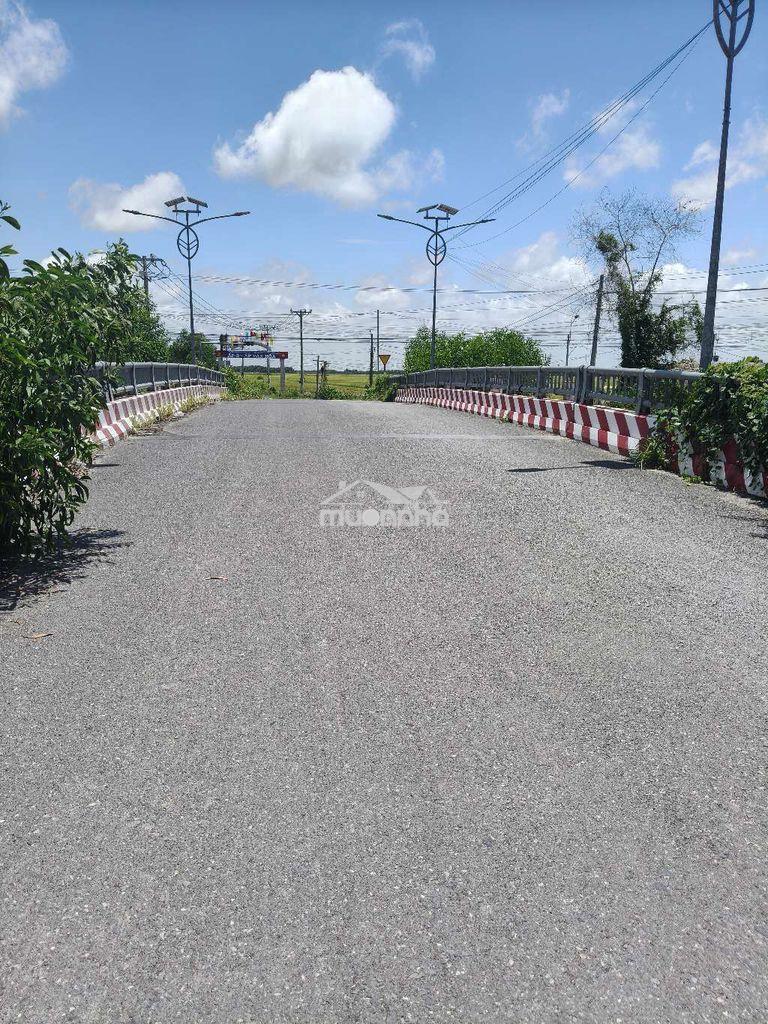 Đất lúa giáp kênh.