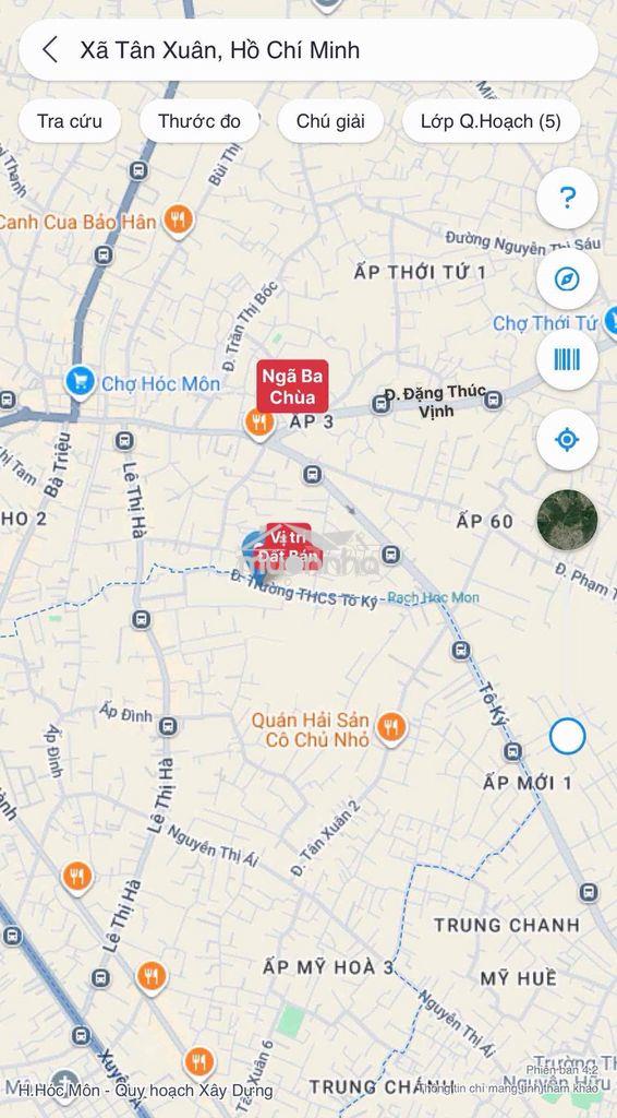 Đất thổ cư . khu dân cư . tân xuân & tô ký 12 - 4