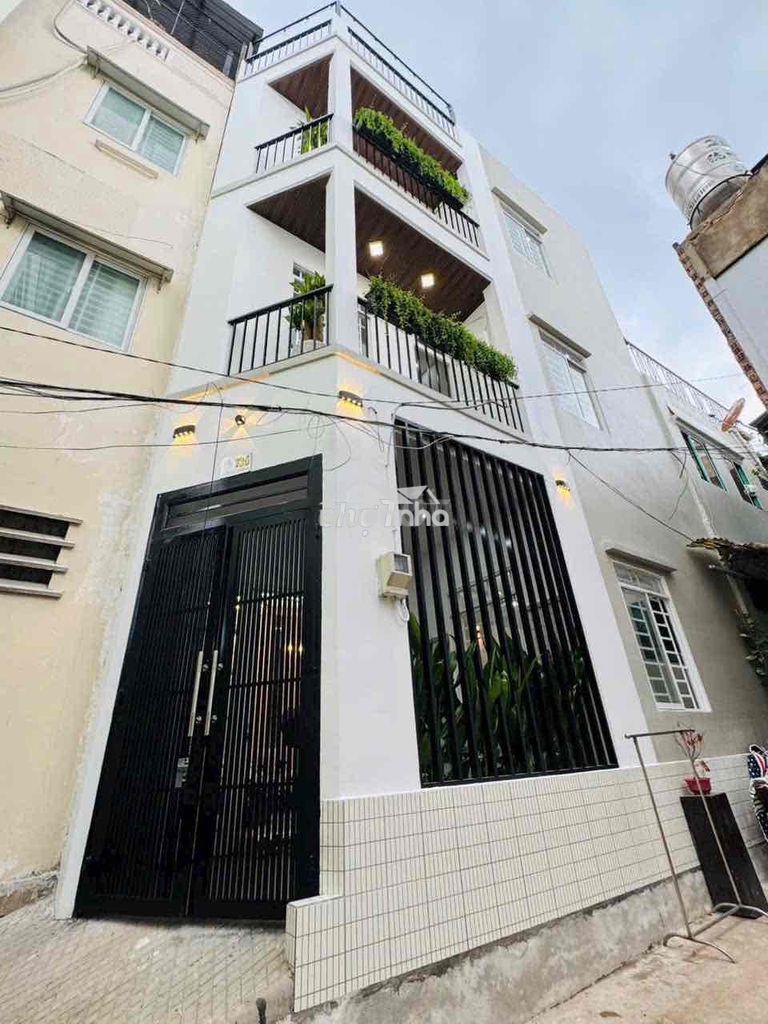 Bán nhà 4 tầng sau căn mặt tiền âu dương lân p3q8