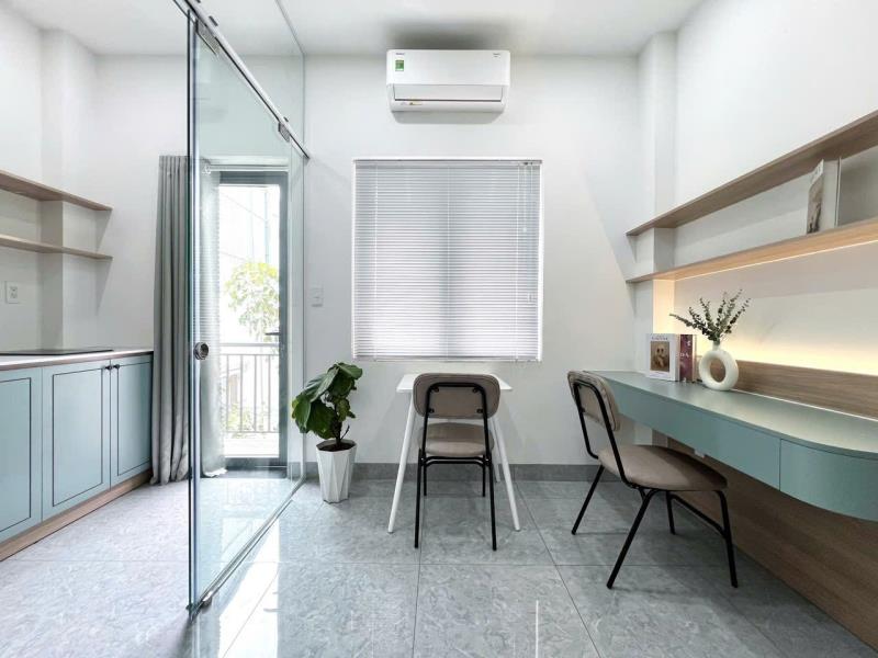 1pn ban công đường số 79 tân quy q7 | vách kính hiện đại | thiết kế siêu đẹp | gần lotte, tdtu, rmit - 3