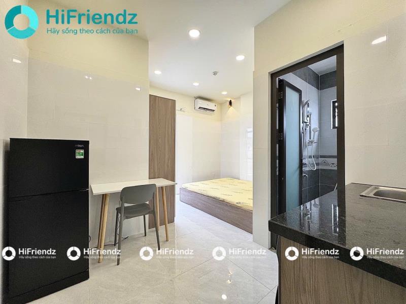 Cho thuê căn hộ ban công lớn, nơ trang long, bình thạnh full nội thất, máy giặt riêng gần văn lang