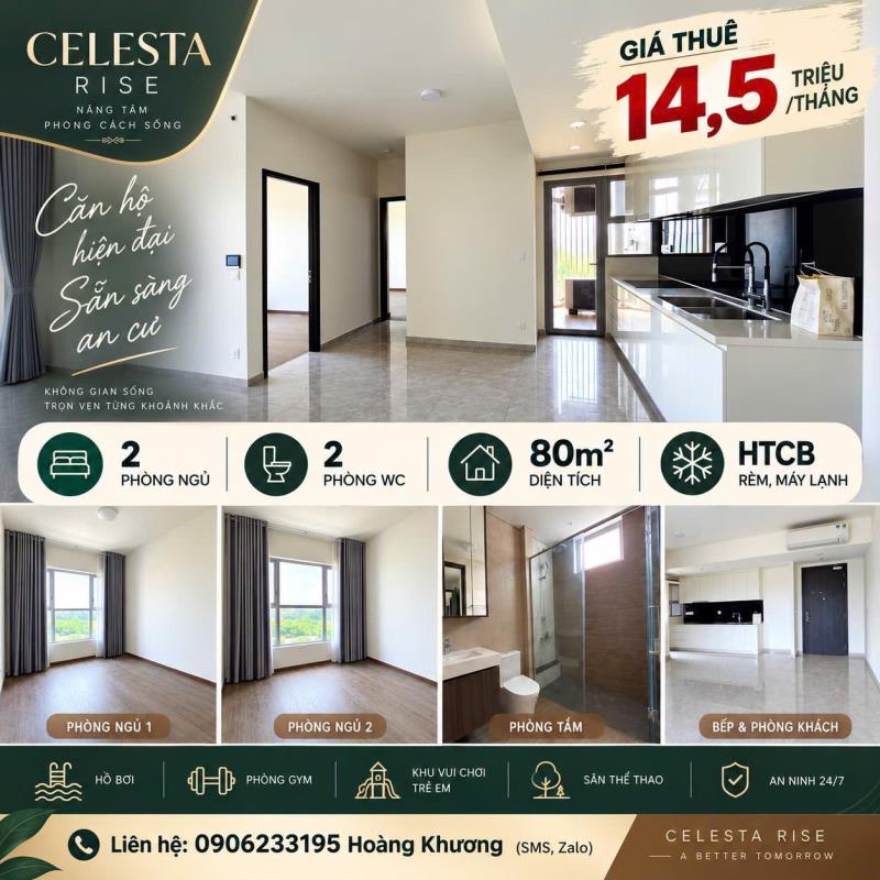 Tổng hợp nhiều căn hộ celesta rise, cho thuê gía cực tốt - lh : 0906233195  - 2