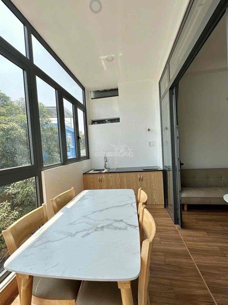 Studio full nội thất ban công mới xây ngay ngã tư thủ đức - Ảnh 2